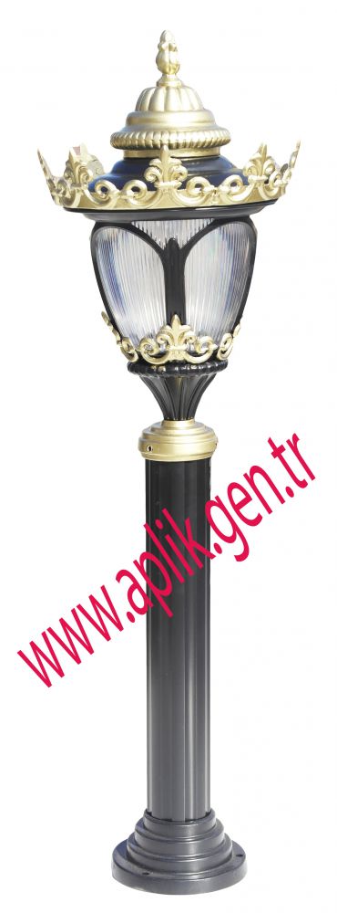  altın varak direk aplik fener
