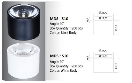  led lens mercek 10 derece