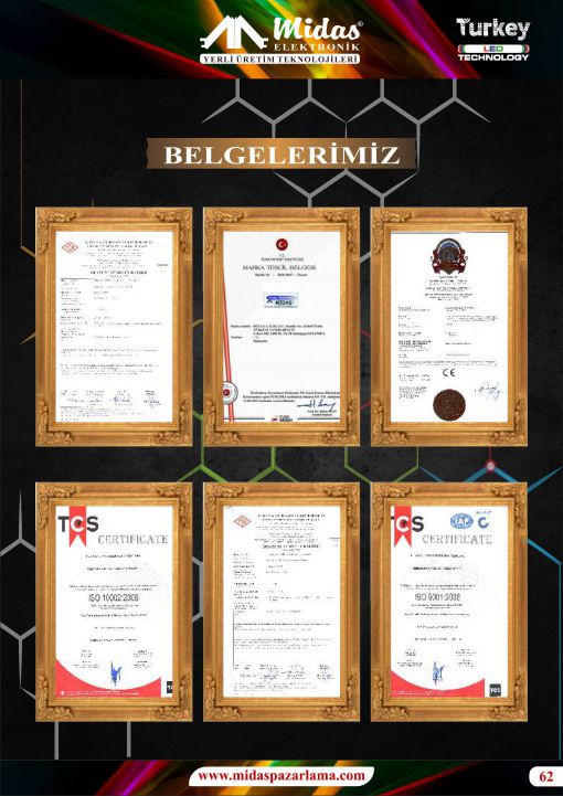  led üretim sertifikaları